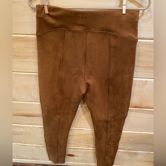 Spanx suede leggings NWT. Size Large. - Picture 2 of 9
